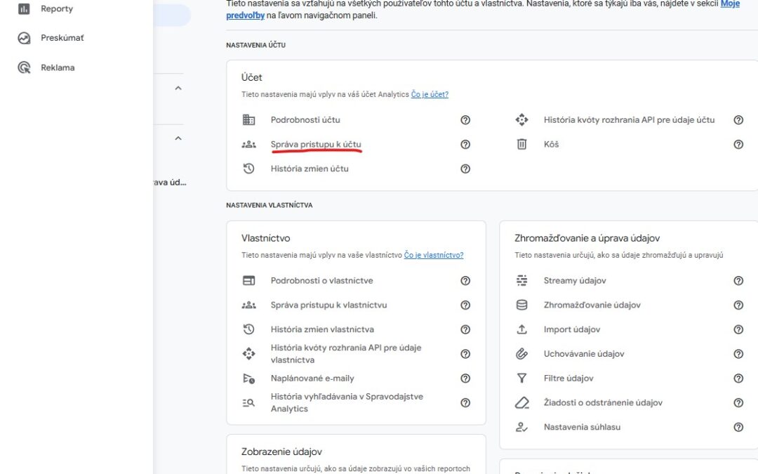 Ako pridať nového používateľa ako správcu do vášho účtu Google Analytics